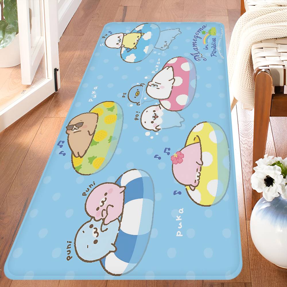 Cute Mamegoma Floor Mat INS Style Soft Bedroom Floor House Laundry Room Mat Anti-skid Household Carpets