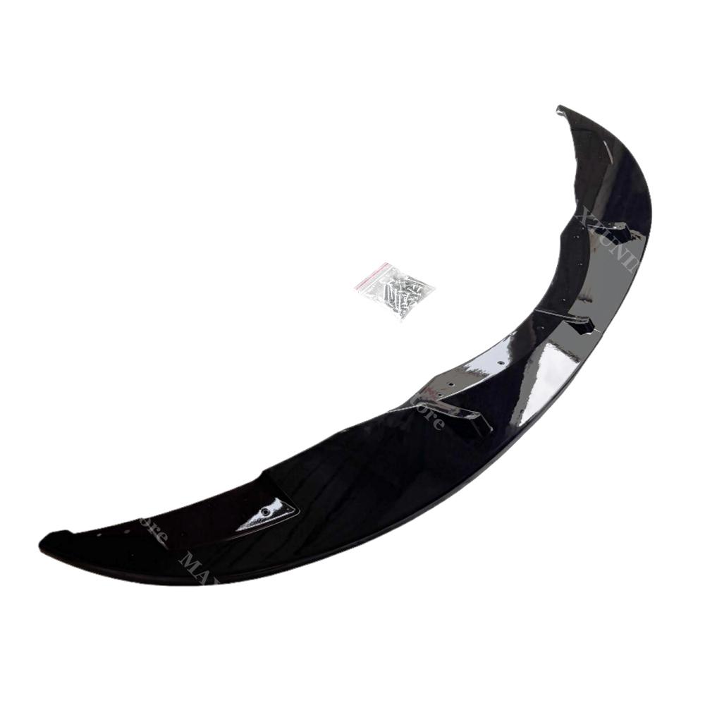 Front Bumper Splitter For BMW 3 Series E90 E92 E93 M3 2007-2013 2PCS Gloss Black Spoiler Diffuser Lip Retrofit Body Kit Tuning