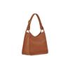 Longchamp Le Foulonné Metal Hardware Silver Leather Crossbody Shoulder Bag Women Bags Brown 10155021121