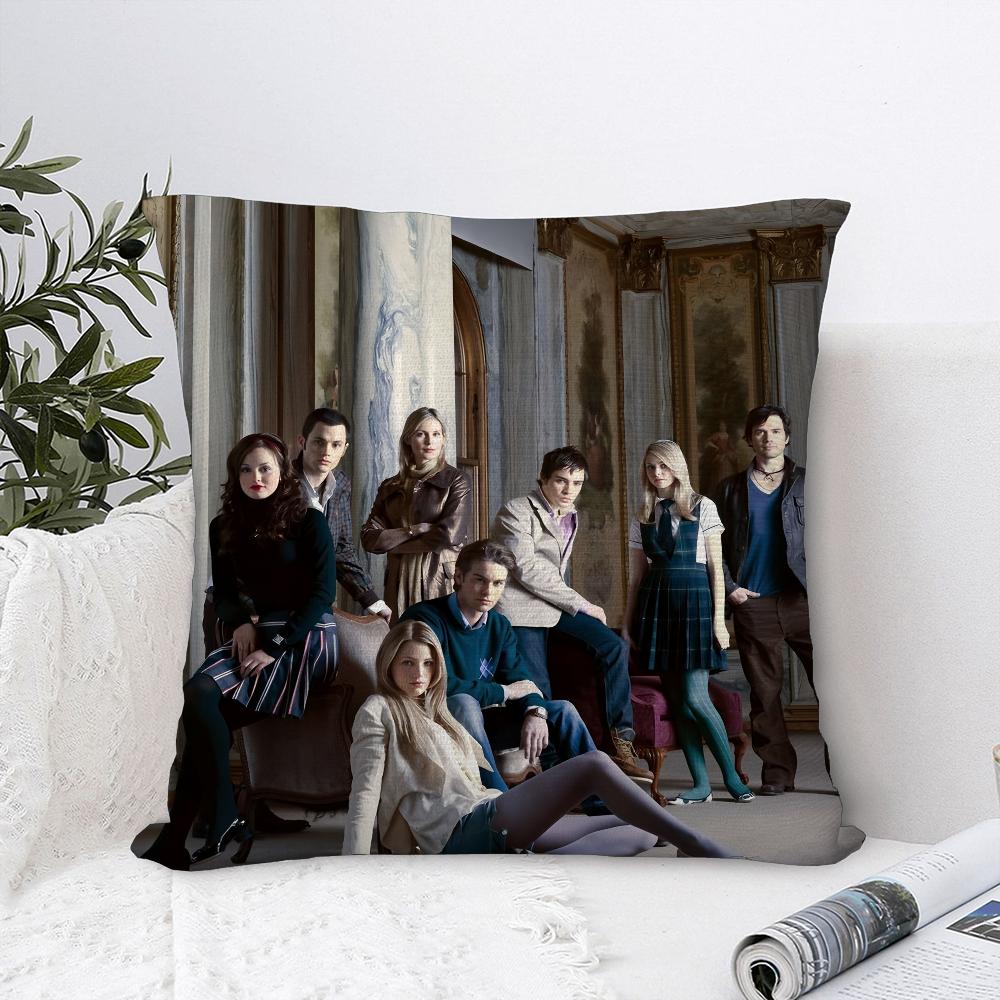 Classic Plot G-Gossip Girl-S Pillow Case Sofa Decorative Home Double-Sided Print Plush Square Throw Pillow Covers Cushion Decor