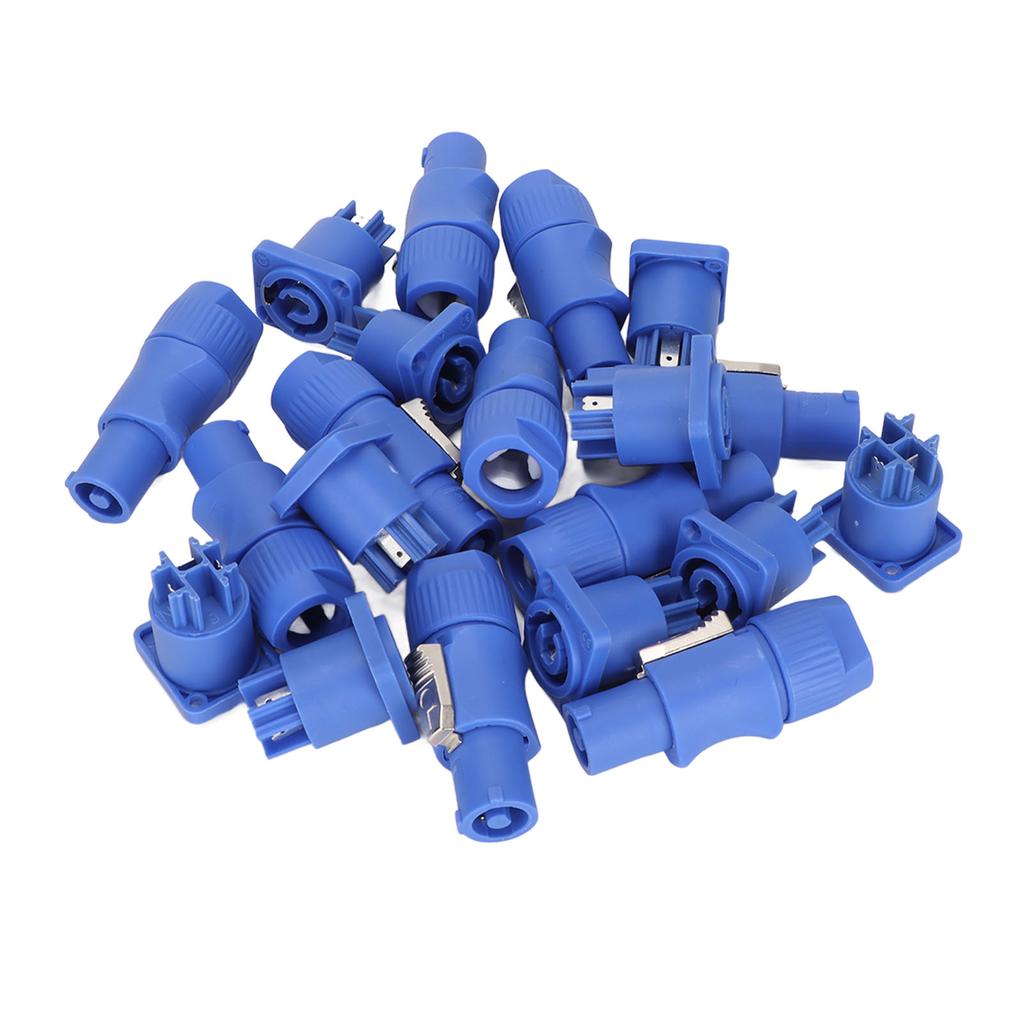 10 Sets 3 Pin Power Connector Professional Stage Light Power Cable Plug for LED Large Screen Speaker