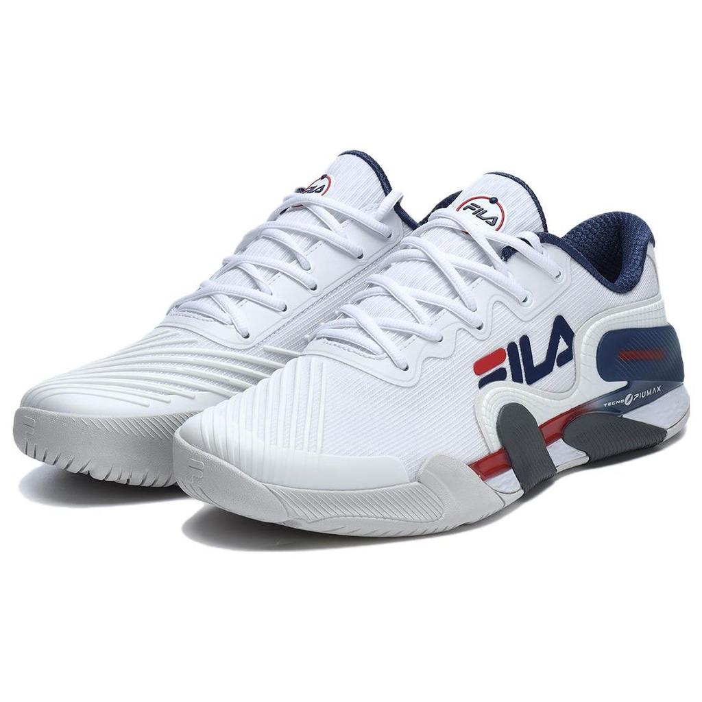 Fila Potenza Mesh Fabric Comfortable Non-Slip Durable Breathable Support Low-Top Tennis Shoes Men Sneaker White Blue A12M321501FWN