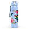 1PC Hummingbird Floral Wreath 750ml Color Plastic Sports Water Bottle Leakproof Flip Straw Lid Suitable for Sports Office Home Use