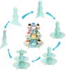 Cake Stand Afternoon Tea Wedding Plate Party Tableware 3-Layer Disposable Cake Stand Tower Suitable for Birthday Party