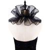 Adjustable Tie Ruffled Collar Vintage For Victorian Age Costumes and Cosplay Halloween Accessory Versatile Collar