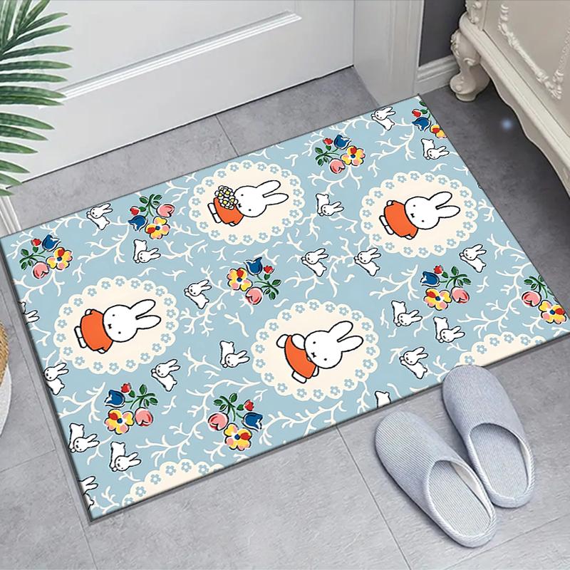 1pc Miffy1 Design Area Rug - Non-Slip, Soft & Cozy Floor Mat for Living Room, Bedroom, Office - Indoor/Outdoor Decorative Carpet