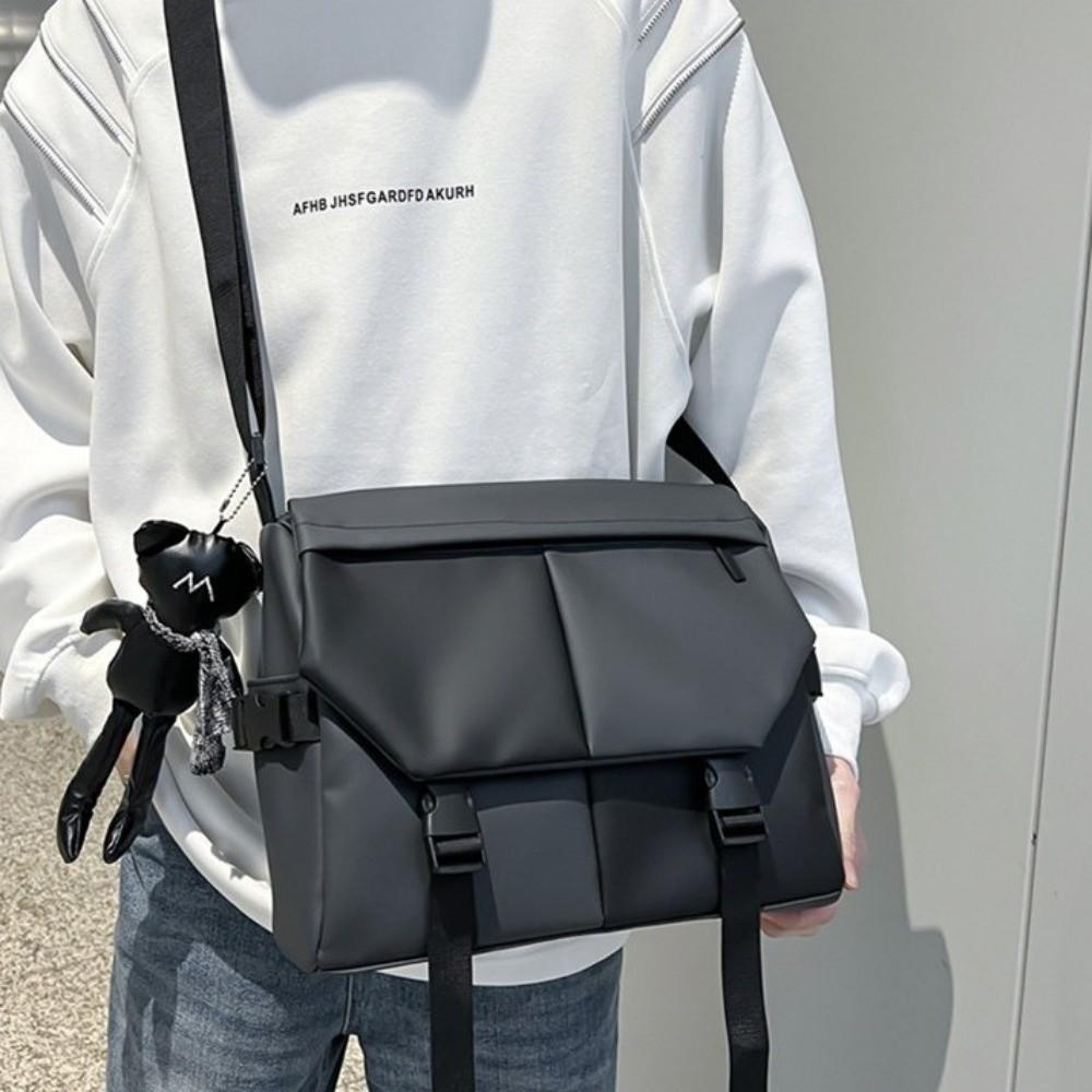 Nylon Crossbody Shoulder Bag Multi-pocket Large Capacity Bag Waterproof Messenger Bag  Cycling Use