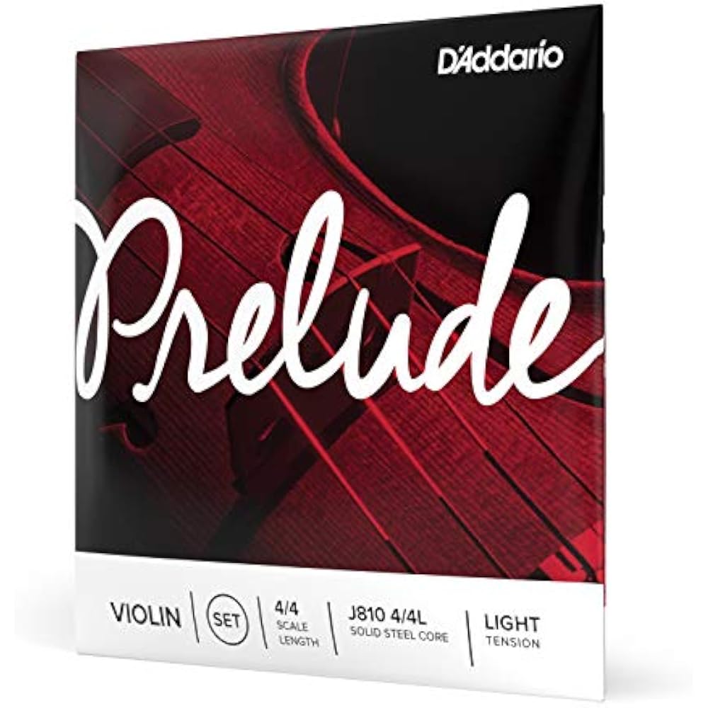 D Addario Daddario Струны для скрипки Набор Prelude J810 4/4L Легкое натяжение [Оригинал, для внутреннего рынка]