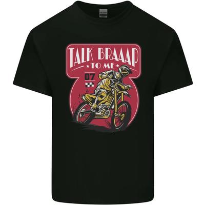 Motocross Talk Braaap MotoX Dirt Bike Motorcycle Kids T-Shirt Childrens