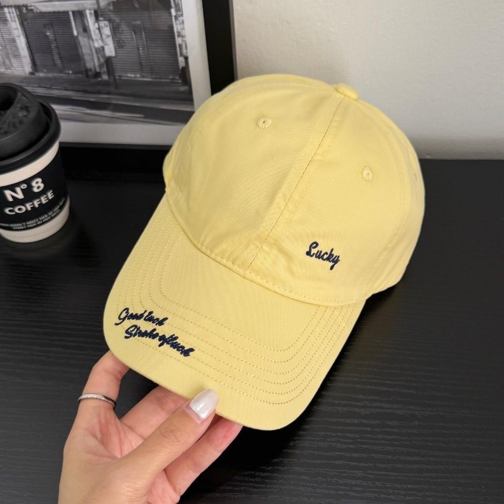 Small Letter Embroidery Embroidery Baseball Cap Peaked Sun Hat Casual Outings