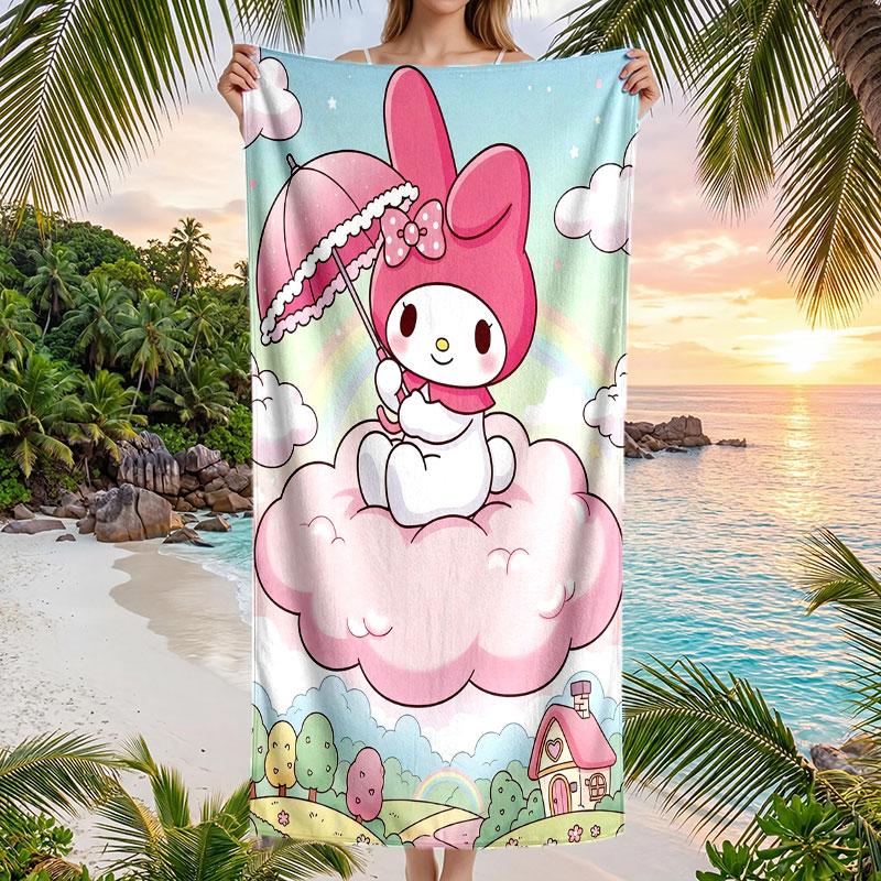 Large Beach Towel Quick Dry Absorbent Towel For Beach IndoorMy Melody