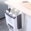 Foldable Trash Can Cabinet Door Wall-mounted Waste Bin Large-capacity Multi-functional Labor-saving Storage Bin Kitchen Organizer