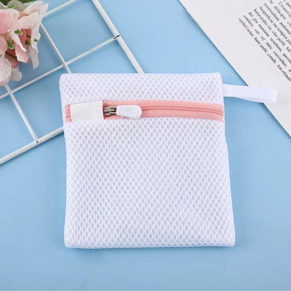 1Pc Bath Foaming Soap Foaming Net Square Soap Bag Portable Mesh Laundry Bag  Bathroom