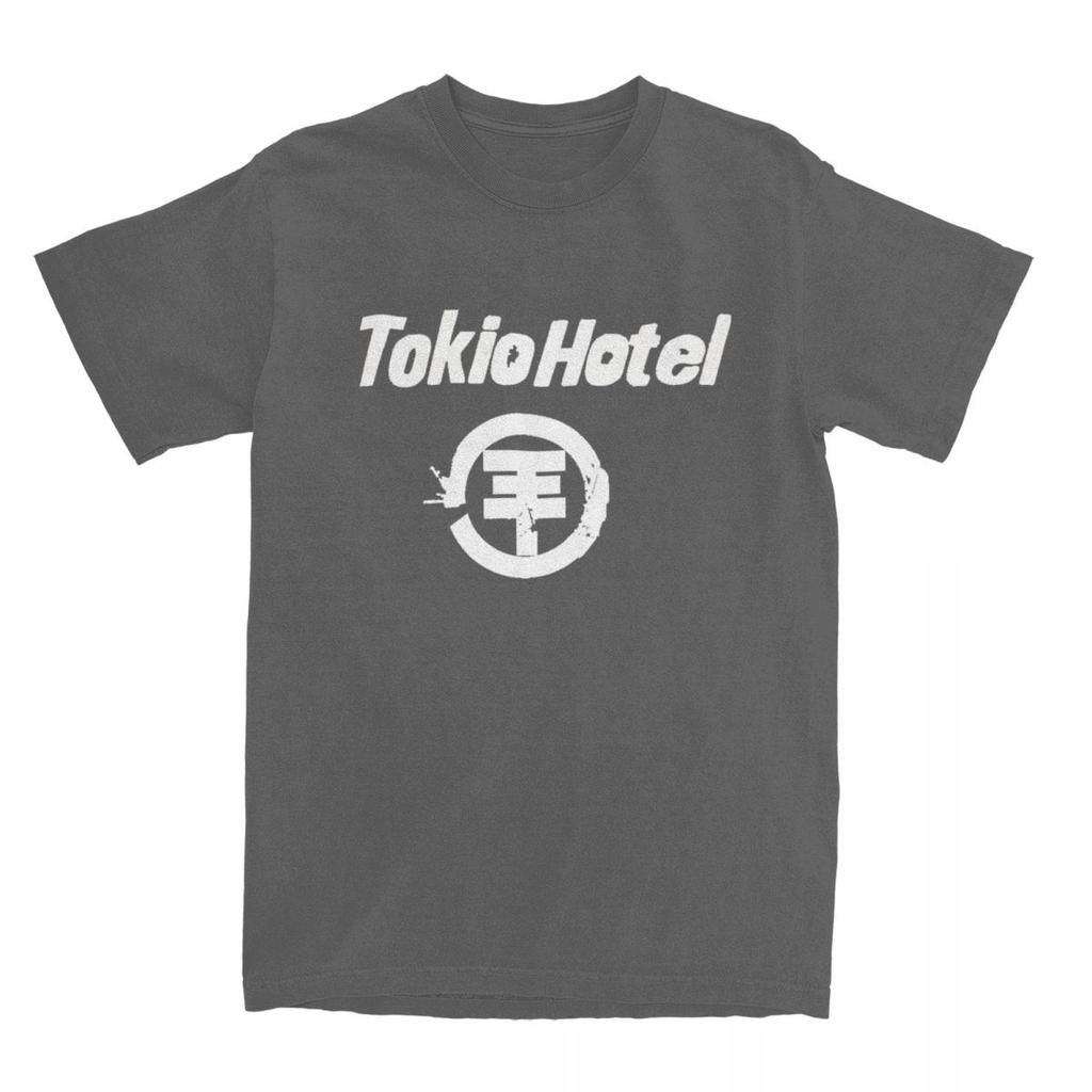 Tokio Hotel TShirt Man German Rock Music Band Streetwear Pure Cotton T Shirts Summer O Neck Hip Hop Tees Print Oversize Clothes