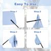 Instrument Hygiene Set Double ABS Cleaning Rods with High Absorbency Polishing Cloths Polishing Accessories for Flutes