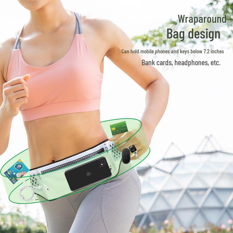 Unisex Waterproof Ultra-Thin Running Waist Bag: Large Capacity, Multi-Function Mobile Phone Holder