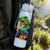1PC Bright Color Monster Truck Cartoon Print 750ml Color Plastic Sports Water Bottle Leakproof Flip Straw Lid Suitable for Sports Office Home Use