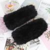 New Brand Women Real Natural Rabbit Fur Mittens Winter Warm Fluffy Lady Real Rabbit Fur Gloves Knitted Good Elastic Fur Glove