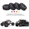 4PCS 1.9in Crawler RC Rubber Tires with Metal Rim for 1/10 RC Rock Crawler Traxxas Trx-4 Trx-6