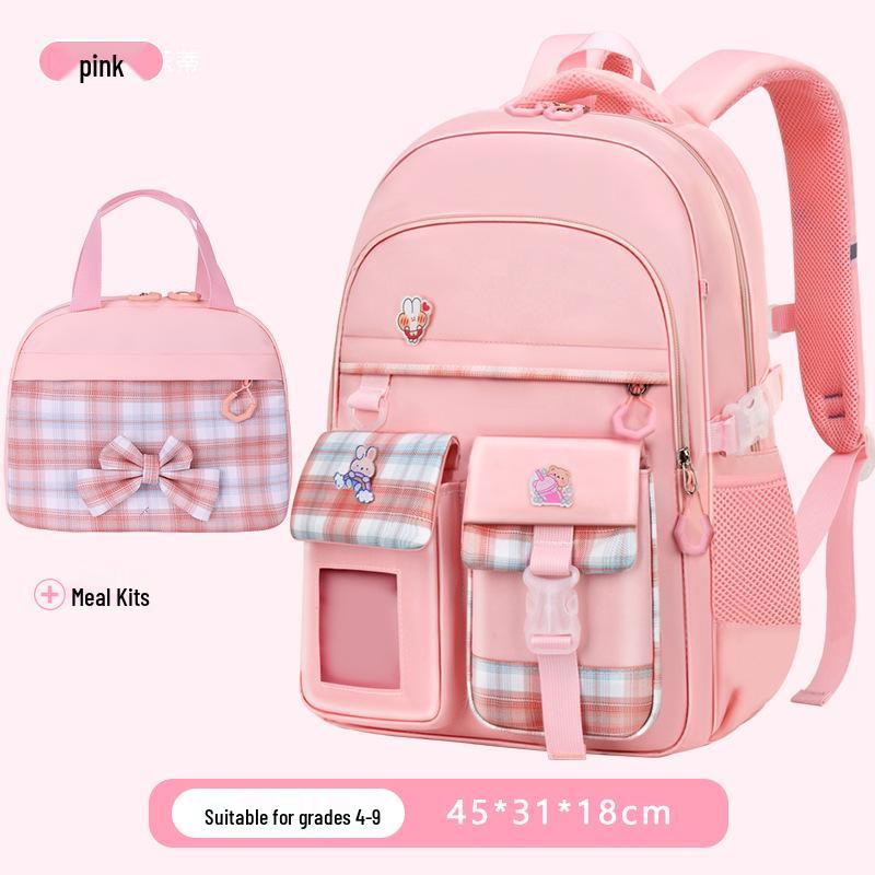 „Ultralehká školní taška s ochranou páteře pro dívky ze základních škol (Třídy 3-6)"