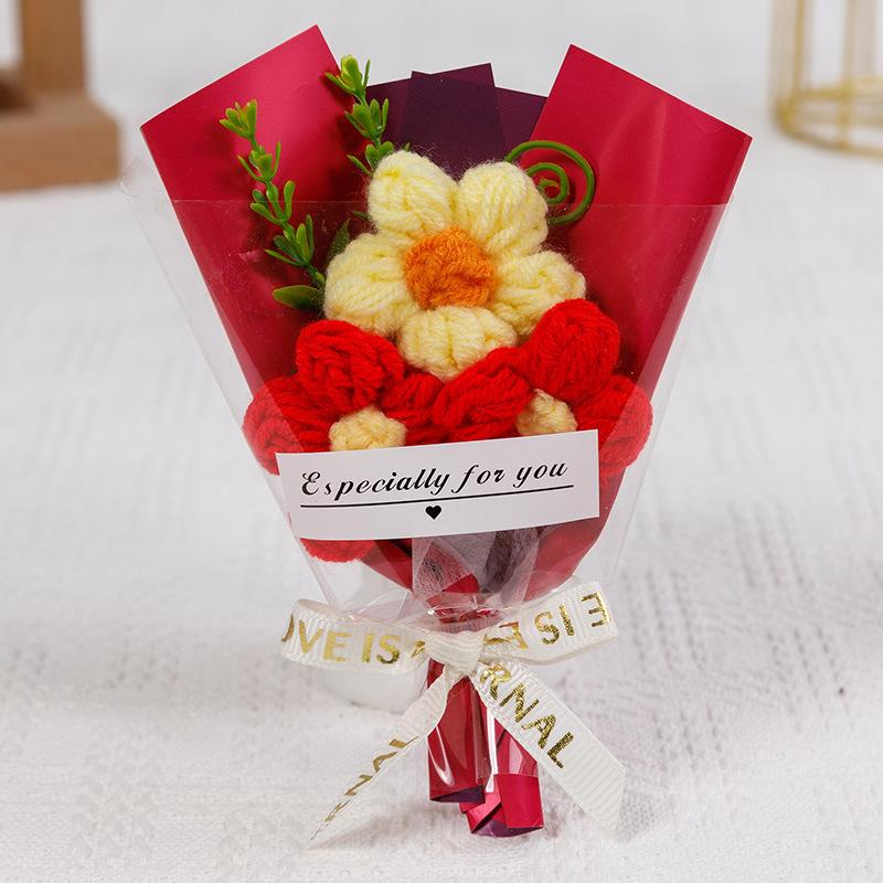 

Handmade Mini Sunflower Puff Pastry Bouquets - Perfect for Mother s Day, Teacher s Day & Valentine s Day Gifts