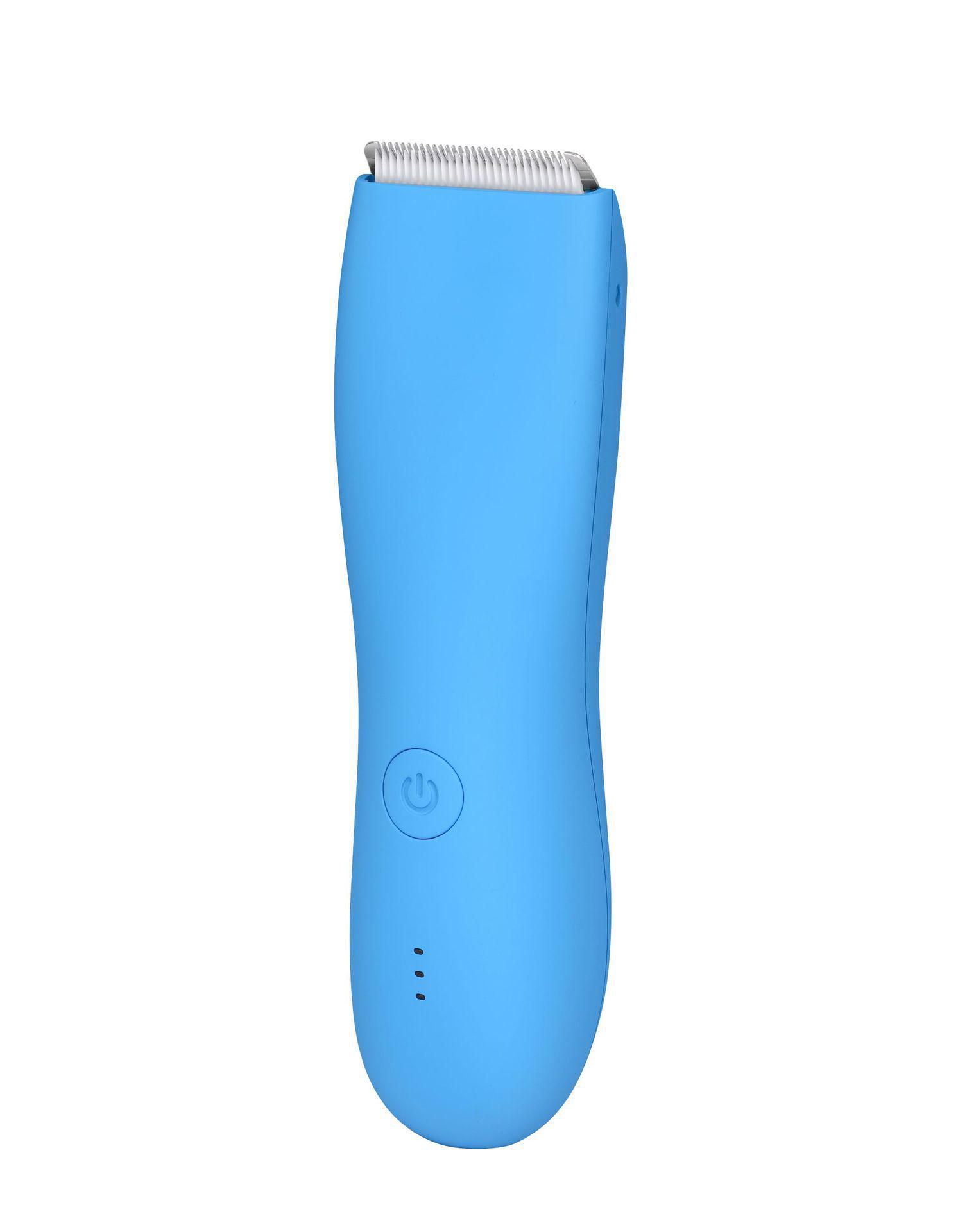 

Мужская водонепроницаемая электрическая машинка для стрижки волос и бритва для всего тела, подмышек и интимных зон 7800 bottomless синий