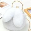 Exquisite Umhängetasche mit Plüsch-Hasenohren - Vielseitige, modische Handy-Umhängetasche für Frauen