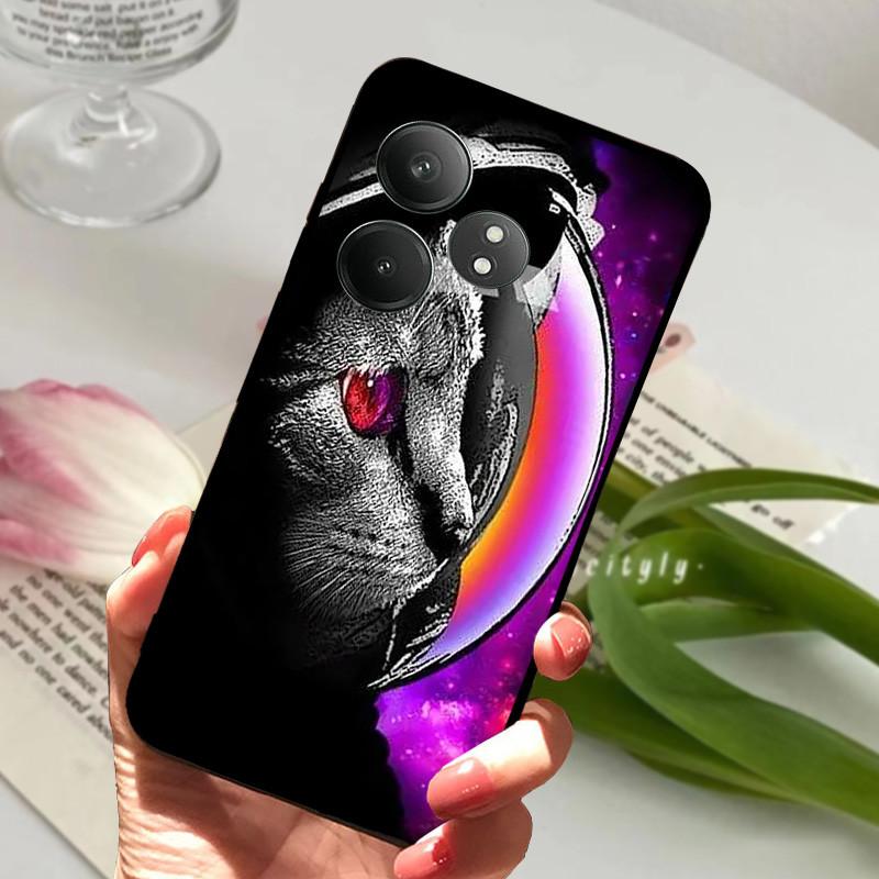 For Realme GT 6 GT6 Case Shockproof Soft TPU Silicone Phone Cover For Realme GT 6T Capa Realme GT6 GT6T Cartoon Matte Bumper