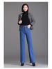 High-Waisted Slimming Plus Size Jeans - Women's Autumn/Winter Velvet Thickening Straight Leg Pants