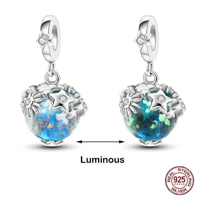 Kupferfarbene Im Dunkeln leuchtende Glühwürmchen Honigbiene Stern Anhänger Perlen Passen Qikaola Original Armbänder Feiner DIY Schmuck Geschenk