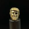 Brass Skull Charm Skull Jewelry Pendant Bead Charm Lanyard Bead Brass Texture Suitable for Bracelets and Keychains