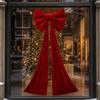 Velvet Wine Red Extra Large Christmas Tree Bow Decoration