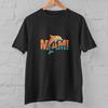 Miami Dolphin T Shirt Retro Beach Vacation Graphic Tee Summer Travel Unisex