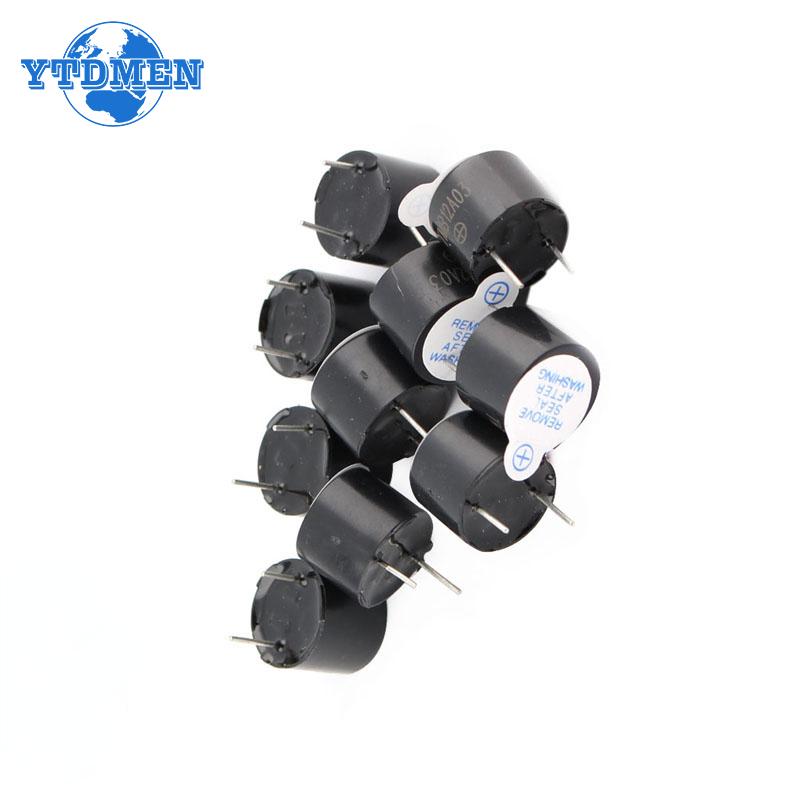 10 Stück 12V Aktiver Summer Magnetischer Langer Dauerton 12mmx9,5mm Mini Aktive Piezo-Summer Kit für Arduino