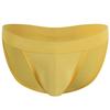 Men's Low Waist Ice Silk Triangle Briefs - High Elasticity, High Cut, European Size, Solid Color 3D Design.