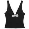 Fashion Style 2024 Spring New Arrival Women's Sling Jewelry Bowknot Decoration Short Top 2805777 800