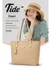 Women's Retro Woven Pattern Single-Shoulder Tote Bag - Large Capacity, Versatile for Daily Commute