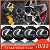 Innenaufkleber 4 Stück Auto Radnabenkappe Nabenkappe Felge Nabe Staubdichte Abdeckung Für F SPORT ES RX NX LS UX LM LX GX LC RZ I