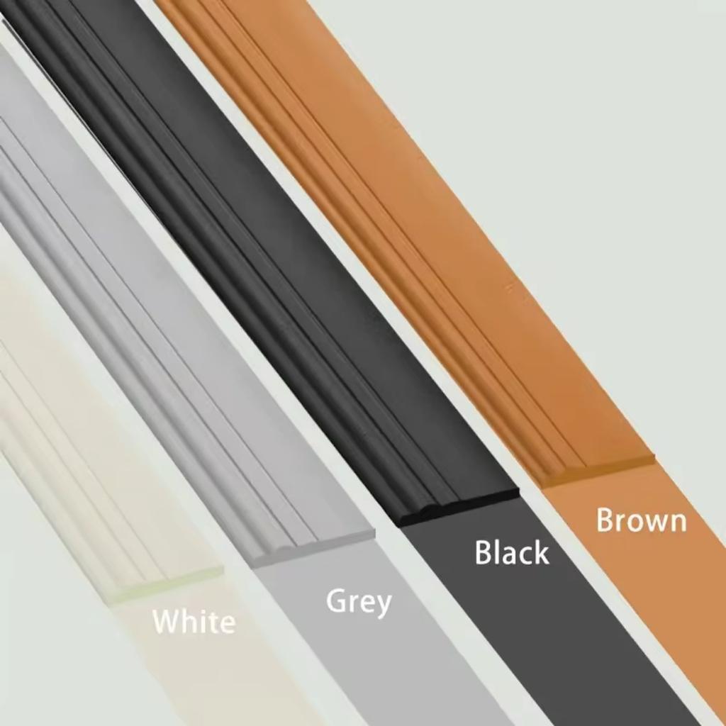 1Rolls 9.8cmx2m Self Adhesive Flexible Foam Molding Trim, Peel and Stick Baseboard Molding Trim, 3D Decorative Wall Lines Wall