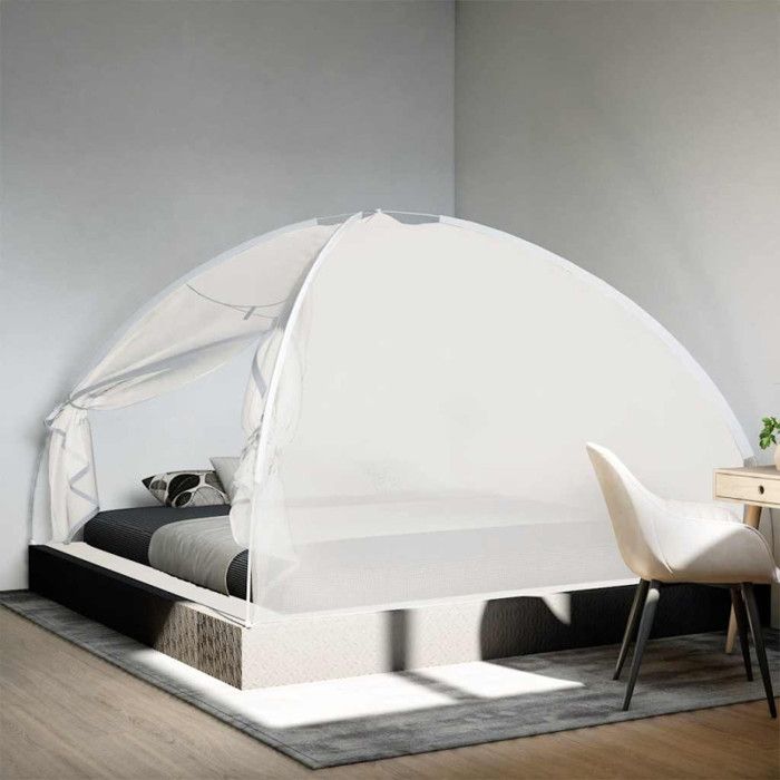 Moustiquaire mongole avec portes 220 maille blanc 200x200x135cm