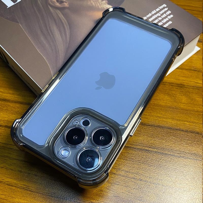 

Electroplating Is Suitable for Apple 14promax Phone Case Anti-drop, IPhone13 Transparent 12 Full Bag 11 Fashionable Protective Case iPhone X/Xs Universal
