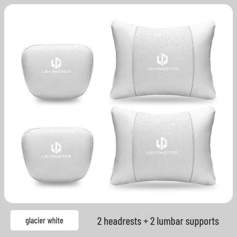 Suporte Lombar para Bancos de Carro Leapmotor T03/C11/C01/C16/C10 - Conforto de Alta Qualidade e Proteção da Cintura Encosto de Cabeça