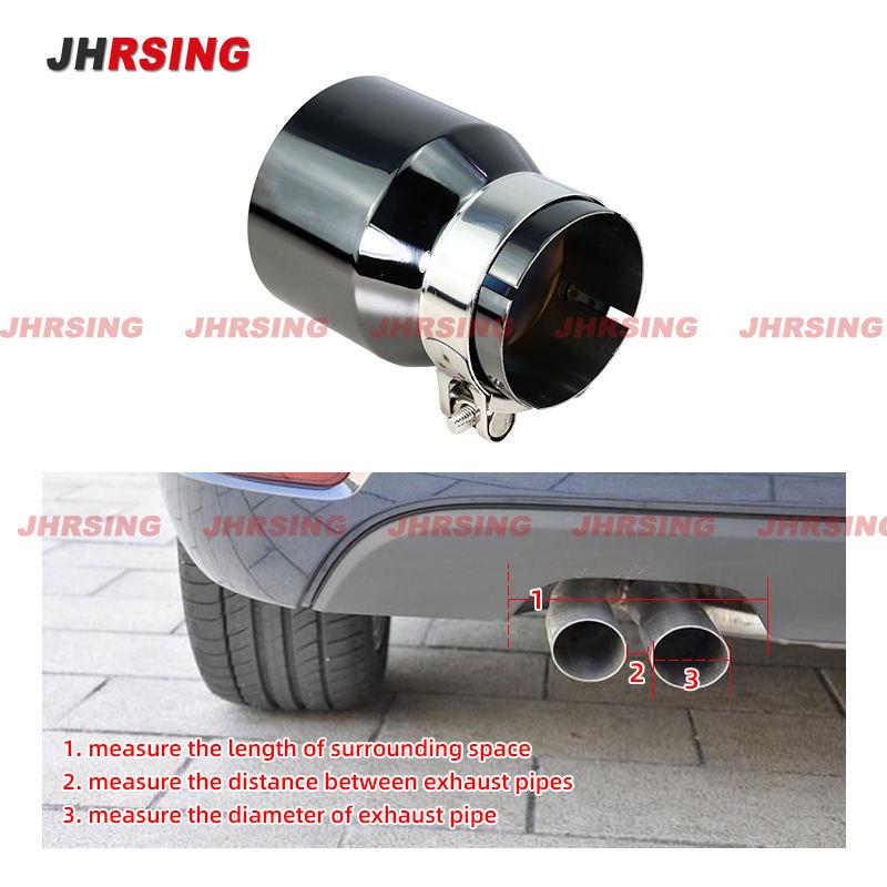 BMW M3/M4 Black Stainless Steel High-Performance Dual Outlet Exhaust Muffler Tailpipe