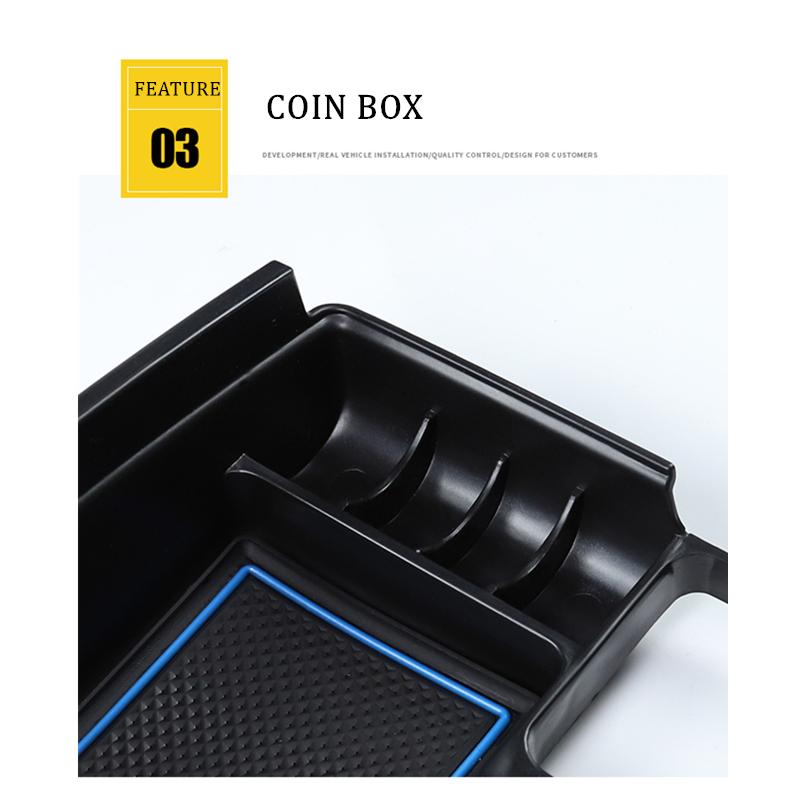 Center Console Organizer For Nissan Rogue and X-Trail T32 2014 2015 2016 2017 2018 2019 2020 2025, ABS Tray Armrest Storage Box