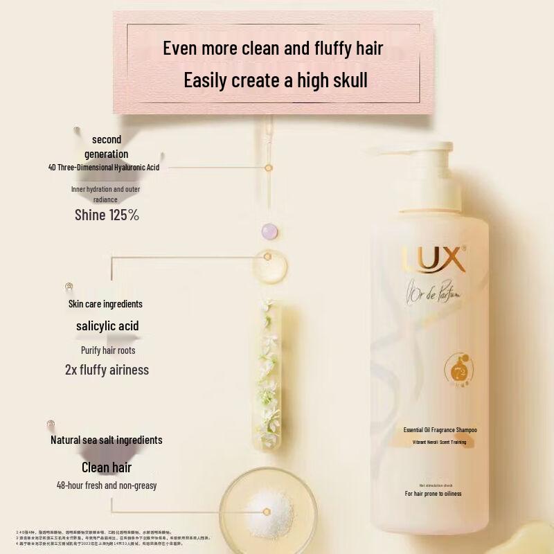 Lux Essential Oil Fragrance Vitality Orange Blossom Shampoo