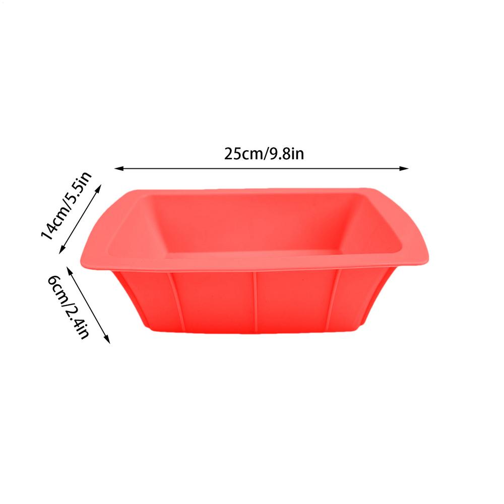 1Pc Household Rectangular Silicone Mold Candy Toast Mould Easter Bread DIY Kitchen Supplies Cake Bakeware Pan Baking Tools