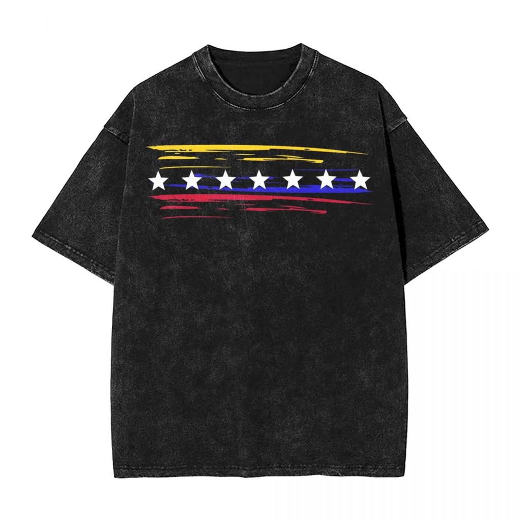 Vintage Washed Men's T-shirt with a Cute Shark Pattern a Stylish Men's Graphic T-shirt