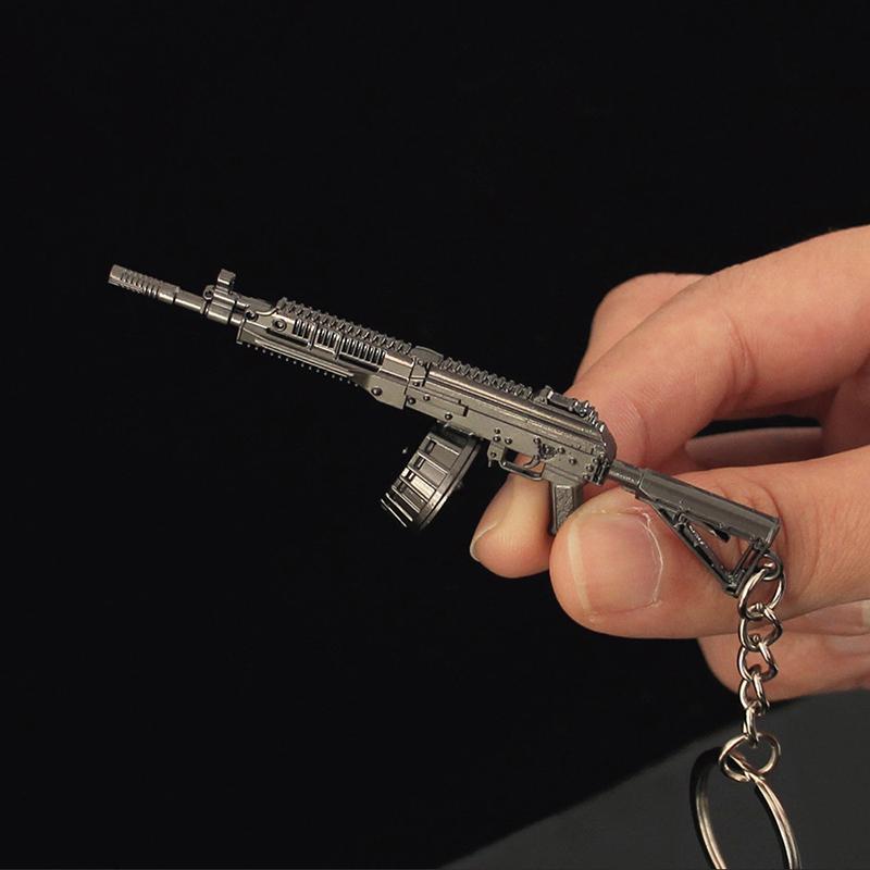 

1 шт. Мини-модель автомата РПК16, сплав, маленький пистолет, брелок-подвеска, игрушечная модель пистолета, подвеска, брелок для автомобильных ключей, подарок для мальчика