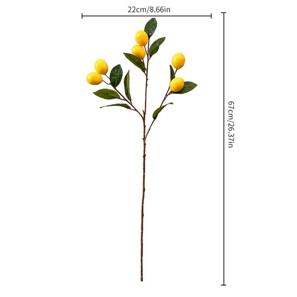 Elegant Artificial Lemon Fruit Luxury Simulation Fruit Tree Fake Plants Indoor Outdoor