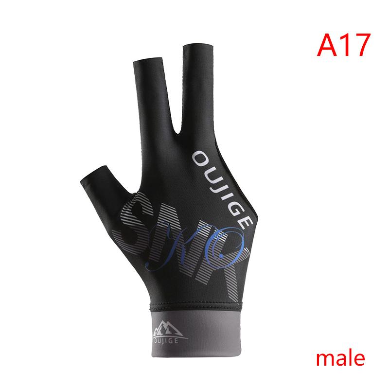 Kulečníková rukavice levá pravá ruka tříprstá kulečníková rukavice odolná proti opotřebení protiskluzové nálepky elasticita kulečníkové tréninkové rukavice